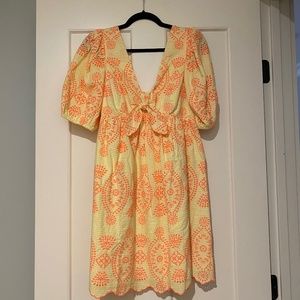 Lilly Pulitzer Sarafina Eyelet Babydoll Dress NWT Size 8